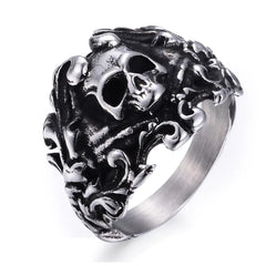 Men's Fashionable Stainless Steel Skull Ring