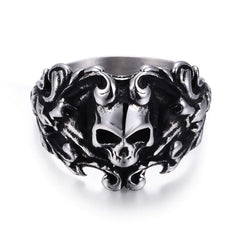 Men's Fashionable Stainless Steel Skull Ring