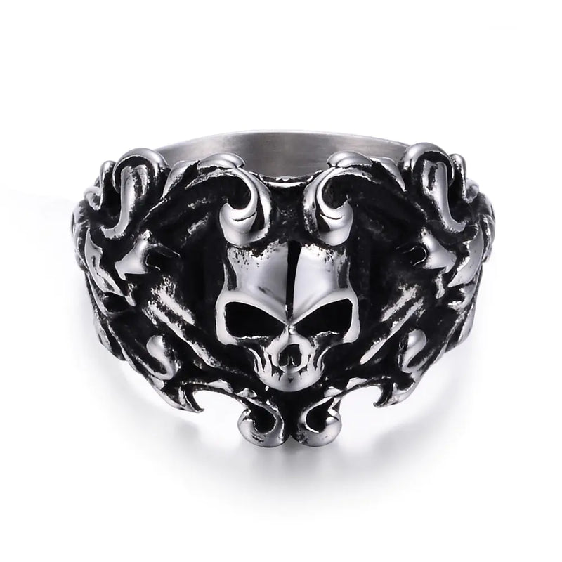 Men's Fashionable Stainless Steel Skull Ring